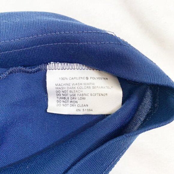 Patagonia capilene made in USA blue turtleneck quarter zip base layer - Picture 4 of 7